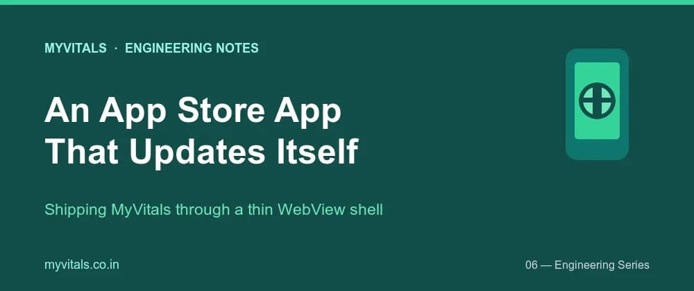 I Shipped an App Store App That Updates Itself, Because There's Nothing in It to Update